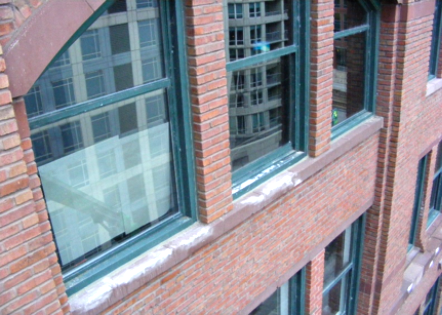 Terra cotta sill and window chalk